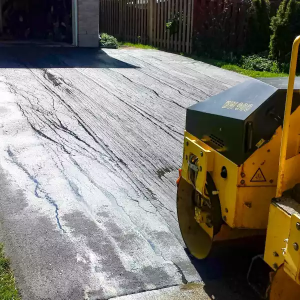 Final Roll on Asphalt Driveway Cambridge