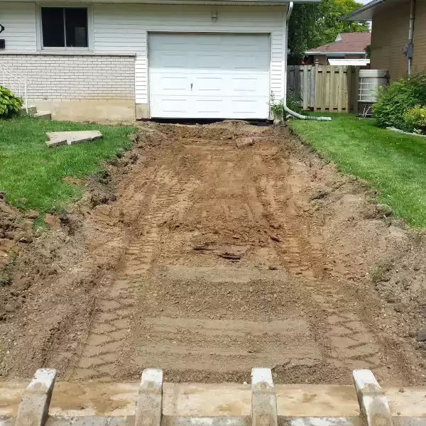 Full Excavation of Driveway Kitchener